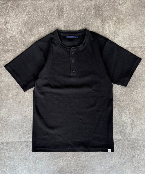 CPCM(シーピーシーエム)の「スパンリブヘンリーT(Tシャツ/カットソー・メンズ・カーキ/ブラック/ホワイト・MEDIUM/LARGE)」の21枚目の写真