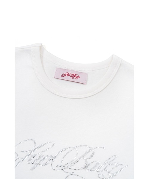 SupBaby by SUPPLIER(サプベイビーバイサプライヤー)の「Tシャツ|Rhinestone Baby Logo Tee|SupBaby by. SUPPLIER(Tシャツ/カットソー・レディース・ブラック/ホワイト・SMALL/MEDIUM)」の12枚目の写真