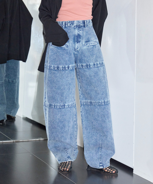 LIVINGTONE(リヴィントーン)の「LIVINGTONE COLETTE T-COLETTE-10:デニムパンツ(デニムパンツ・レディース・ブルー・MEDIUM/SMALL)」の1枚目の写真