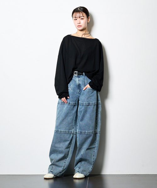 LIVINGTONE(リヴィントーン)の「LIVINGTONE COLETTE T-COLETTE-10:デニムパンツ(デニムパンツ・レディース・ブルー・MEDIUM/SMALL)」の4枚目の写真
