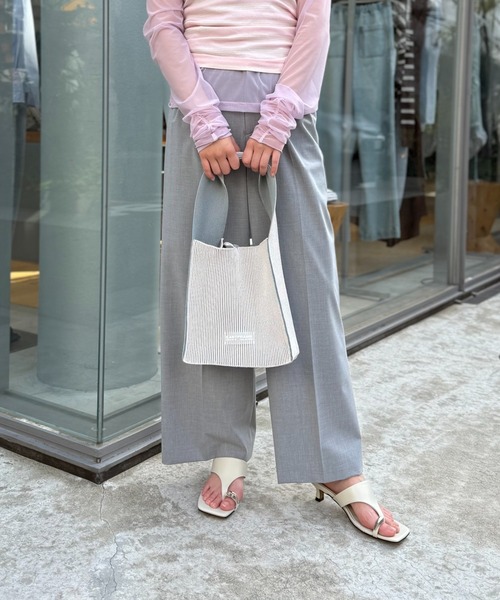 LASTFRAME(ラストフレーム)の「【LASTFRAME/ラストフレーム】トートバッグ KYOTO METALLIC REVERSIBLE TASUKI TOTE LARGE L26115(トートバッグ・レディース・シルバー系その他/ブラック・FREE)」の3枚目の写真