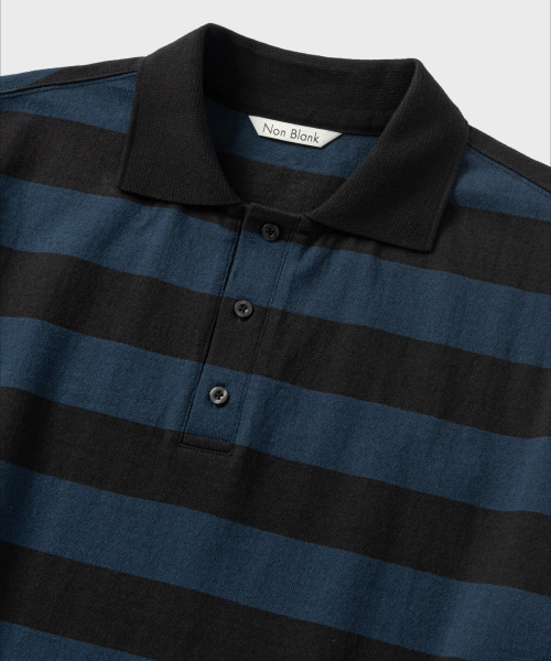NONBLANK(ノンブランク)の「HSカラーTシャツ_NAVY(ポロシャツ・メンズ・ネイビー・MEDIUM/LARGE/X-LARGE)」の3枚目の写真