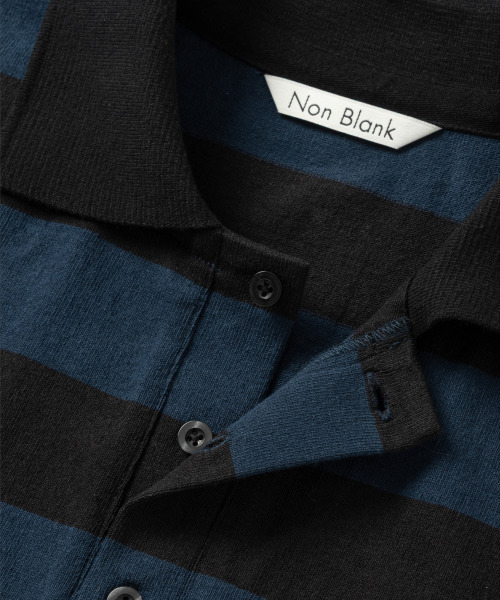 NONBLANK(ノンブランク)の「HSカラーTシャツ_NAVY(ポロシャツ・メンズ・ネイビー・MEDIUM/LARGE/X-LARGE)」の4枚目の写真