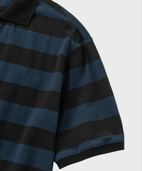 NONBLANK(ノンブランク)の「HSカラーTシャツ_NAVY(ポロシャツ・メンズ・ネイビー・MEDIUM/LARGE/X-LARGE)」の5枚目の写真