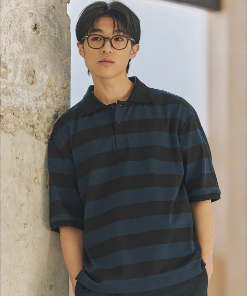 NONBLANK(ノンブランク)の「HSカラーTシャツ_NAVY(ポロシャツ・メンズ・ネイビー・MEDIUM/LARGE/X-LARGE)」の8枚目の写真