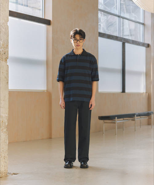 NONBLANK(ノンブランク)の「HSカラーTシャツ_NAVY(ポロシャツ・メンズ・ネイビー・MEDIUM/LARGE/X-LARGE)」の9枚目の写真