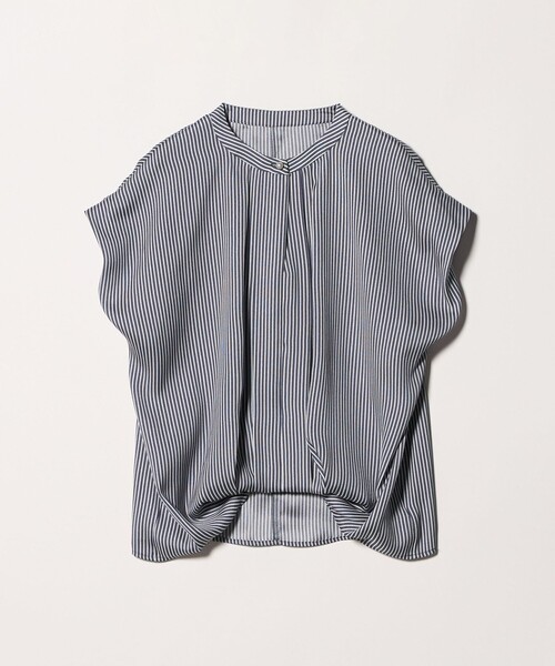 A DAY IN THE LIFE UNITED ARROWS(アデイインザライフユナイテッドアローズ)の「フェイクパールボタン フレンチスリーブブラウス <A DAY IN THE LIFE>(シャツ/ブラウス・レディース・ベージュ/その他1/ダークグレー/その他2・FREE)」の3枚目の写真