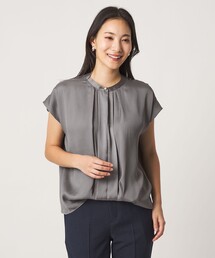 A DAY IN THE LIFE UNITED ARROWS（アデイインザライフユナイテッドアローズ）の「フェイクパールボタン フレンチスリーブブラウス ＜A DAY IN THE LIFE＞（シャツ/ブラウス）」