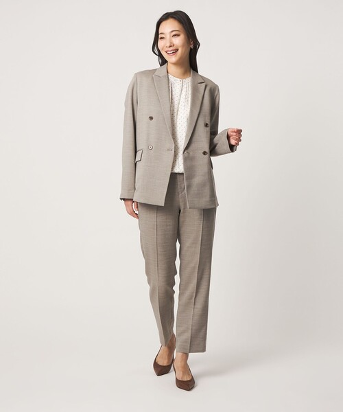 A DAY IN THE LIFE UNITED ARROWS(アデイインザライフユナイテッドアローズ)の「フェイクパールボタン フレンチスリーブブラウス <A DAY IN THE LIFE>(シャツ/ブラウス・レディース・ベージュ/その他1/ダークグレー/その他2・FREE)」の7枚目の写真