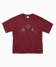 FREEMARIO（フリーマリオ）の「トリニティシンボルTシャツ[バーガンディ]（Tシャツ/カットソー）」