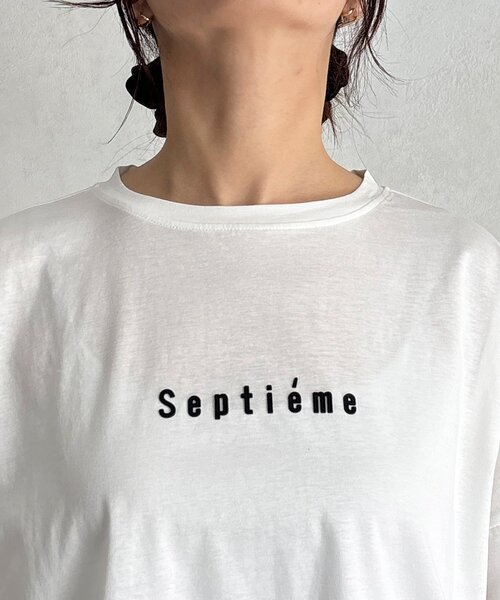 un dix cors（アンディコール）の「バックラインシルケットカットソー（Tシャツ/カットソー・レディース・ブラック/オフホワイト/ホワイト・FREE）」の13枚目の写真