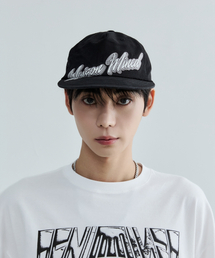 MAISON MINED（メゾンミネド）の「SCRIPT TYPE APPLIQUE BALL CAP BLACK（キャップ）」