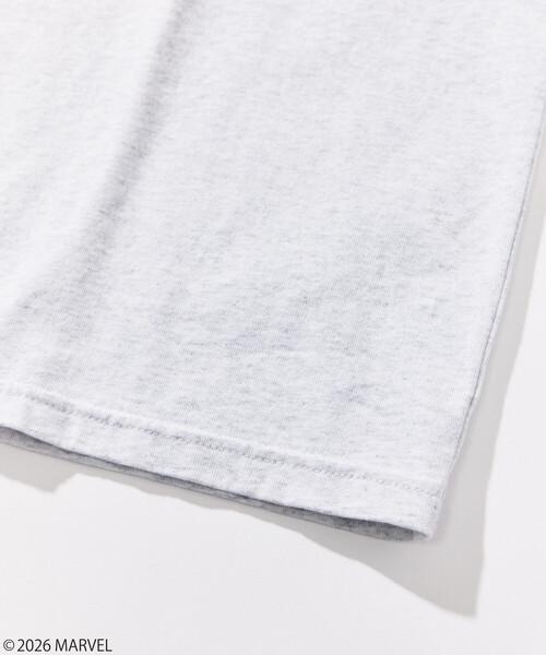 FREAK'S STORE(フリークスストア)の「MARVEL/マーベル/X-MEN/クルーネックTシャツ/静電フロッキー加工(Tシャツ/カットソー・メンズ・ブラック/ホワイト/ライトグレー・MEDIUM/LARGE)」の8枚目の写真