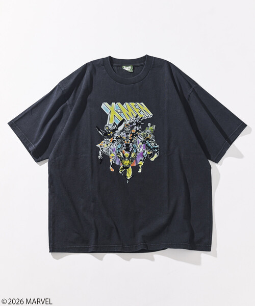 FREAK'S STORE(フリークスストア)の「MARVEL/マーベル/X-MEN/クルーネックTシャツ/静電フロッキー加工(Tシャツ/カットソー・メンズ・ブラック/ホワイト/ライトグレー・MEDIUM/LARGE)」の11枚目の写真