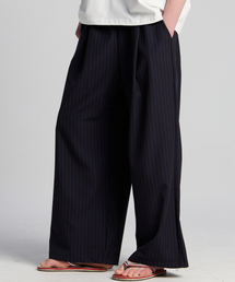 TENER（テネル）の「STストライプオープンワイドパンツネイビー（その他パンツ）」