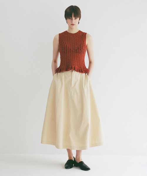 CLANE(クラネ)の「COCOON LINE VOLUME SKIRT(スカート・レディース・ベージュ/ブラック/ホワイト・1/0)」の12枚目の写真