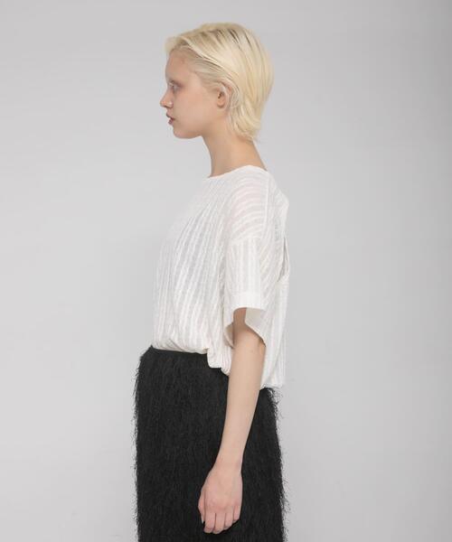 LAATO(ラート)の「lace tee(Tシャツ/カットソー・レディース・ホワイト/スミクロ・FREE)」の9枚目の写真