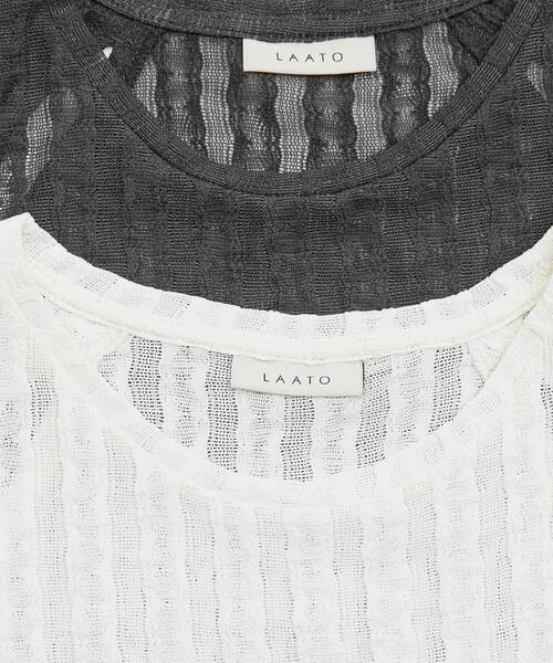LAATO(ラート)の「lace tee(Tシャツ/カットソー・レディース・ホワイト/スミクロ・FREE)」の17枚目の写真
