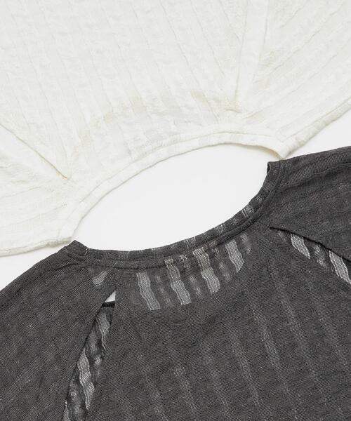 LAATO(ラート)の「lace tee(Tシャツ/カットソー・レディース・ホワイト/スミクロ・FREE)」の18枚目の写真