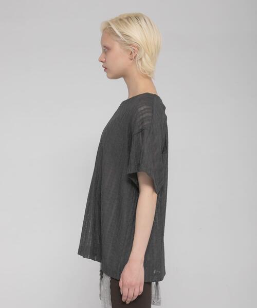 LAATO(ラート)の「lace tee(Tシャツ/カットソー・レディース・ホワイト/スミクロ・FREE)」の21枚目の写真