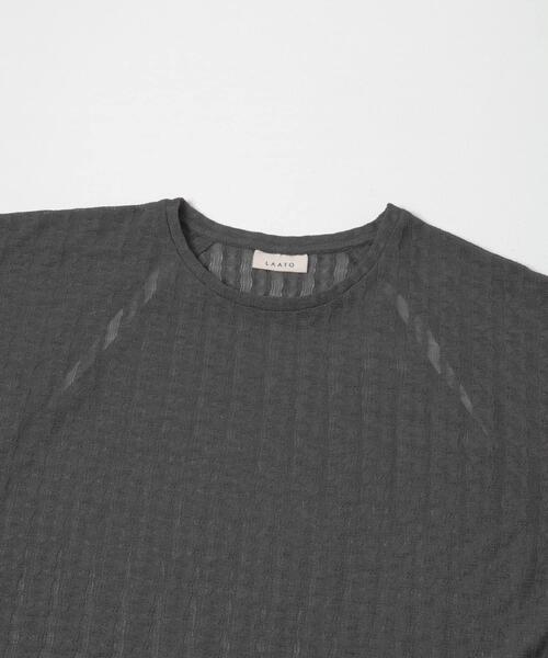 LAATO(ラート)の「lace tee(Tシャツ/カットソー・レディース・ホワイト/スミクロ・FREE)」の4枚目の写真