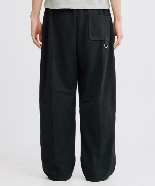 TAKEASY(テイクイージー)の「ピンタックDリングスウェットパンツ(ブラック)(スウェットパンツ・メンズ・その他・MEDIUM/LARGE/SMALL)」の5枚目の写真