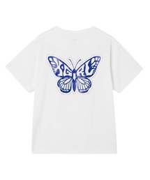 X-girl | RHINESTONE AND BUTTERFLY LOGO S/S TEE(Tシャツ/カットソー)