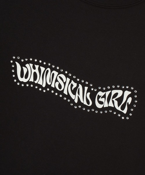 X-girl(エックスガール)の「RHINESTONE AND BUTTERFLY LOGO S/S TEE(Tシャツ/カットソー・レディース・ホワイト/ブラウン/ブラック・L/M/S)」の12枚目の写真