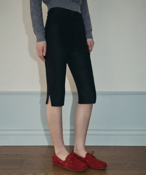 OURNOSTALGIA（アワー ノスタルジア）の「90s capri pants_Black(O25-PT01)（スラックス・レディース・ブラック・X-SMALL/SMALL/MEDIUM）」の3枚目の写真