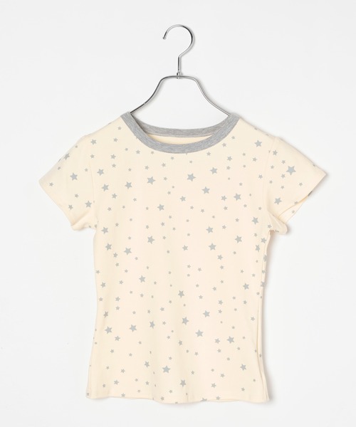 3.3 Field Trip (3.3フィールドトリップ)の「3.3 Field Trip/スターリンガーT(Tシャツ/カットソー・レディース・オフホワイト/ブラック・FREE)」の3枚目の写真