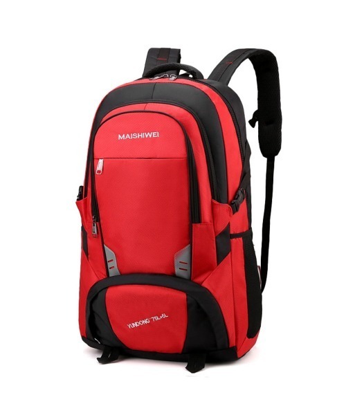 BACKYARD FAMILY（バックヤードファミリー）の「バックパック 大容量 キャンプ リュック pmybagpack03（バックパック/リュック・メンズ・ブラック/レッド/ネイビー・FREE）」の3枚目の写真