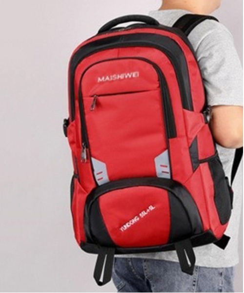 BACKYARD FAMILY（バックヤードファミリー）の「バックパック 大容量 キャンプ リュック pmybagpack03（バックパック/リュック・メンズ・ブラック/レッド/ネイビー・FREE）」の15枚目の写真