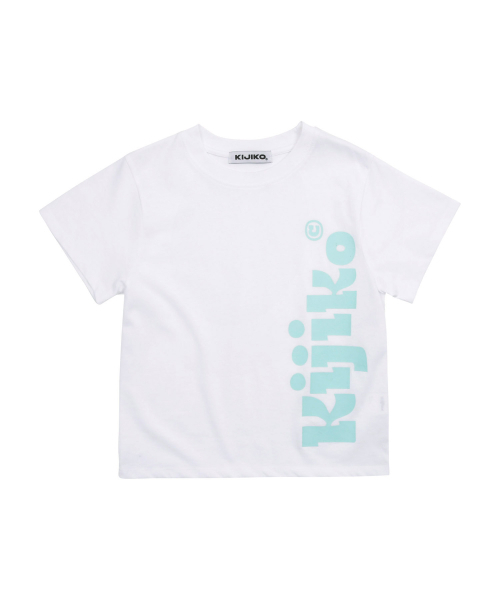 KIJIKO(キジコ)の「ke406. Kijiko Big Logo Semi-Crop Tee White(Tシャツ/カットソー・レディース・ホワイト・FREE)」の5枚目の写真