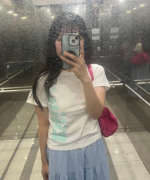 KIJIKO(キジコ)の「ke406. Kijiko Big Logo Semi-Crop Tee White(Tシャツ/カットソー・レディース・ホワイト・FREE)」の10枚目の写真