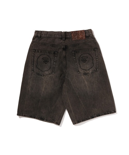 A BATHING APE(アベイシングエイプ)の「BAPE STA PATCH 13 OZ RELAXED FIT DENIM SHORTS(デニムパンツ・メンズ・ベージュ/インディゴブルー・LARGE/MEDIUM/X-LARGE/SMALL/XX-LARGE)」の3枚目の写真