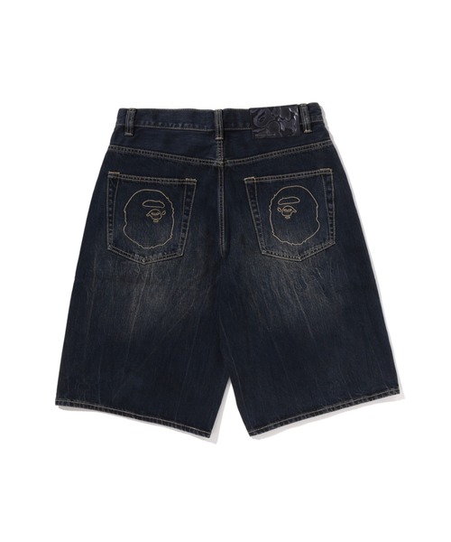 A BATHING APE(アベイシングエイプ)の「BAPE STA PATCH 13 OZ RELAXED FIT DENIM SHORTS(デニムパンツ・メンズ・ベージュ/インディゴブルー・LARGE/MEDIUM/X-LARGE/SMALL/XX-LARGE)」の4枚目の写真