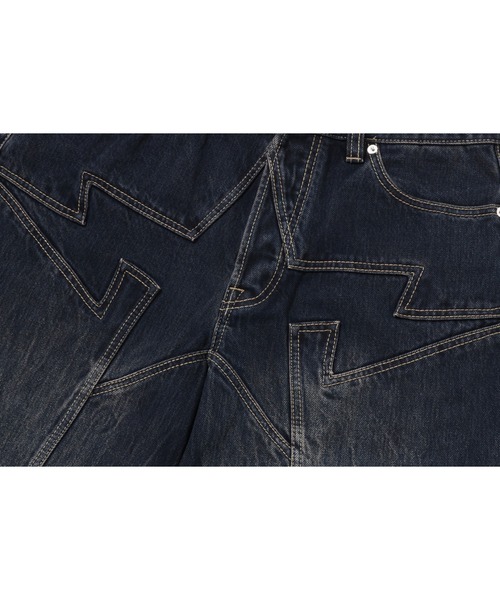 A BATHING APE(アベイシングエイプ)の「BAPE STA PATCH 13 OZ RELAXED FIT DENIM SHORTS(デニムパンツ・メンズ・ベージュ/インディゴブルー・LARGE/MEDIUM/X-LARGE/SMALL/XX-LARGE)」の6枚目の写真