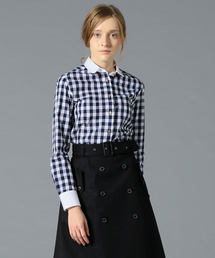 LOVELESS | 【LOVELESS】WOMENS ラージギンガムラウンドクレリックシャツ(シャツ/ブラウス)