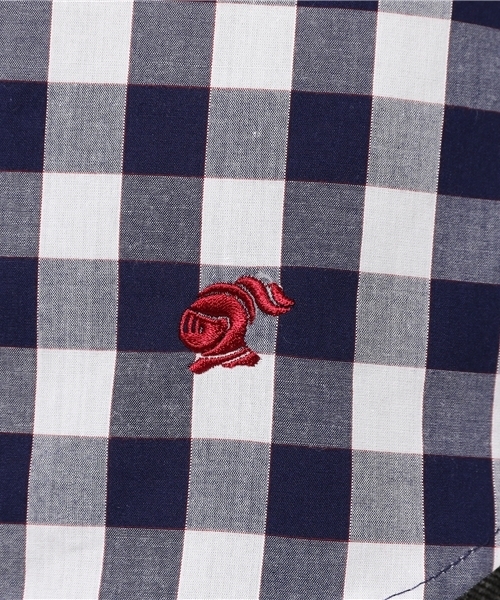 LOVELESS（ラブレス）の「【LOVELESS】WOMENS ラージギンガムラウンドクレリックシャツ（シャツ/ブラウス・レディース・ブルー・36/34）」の13枚目の写真