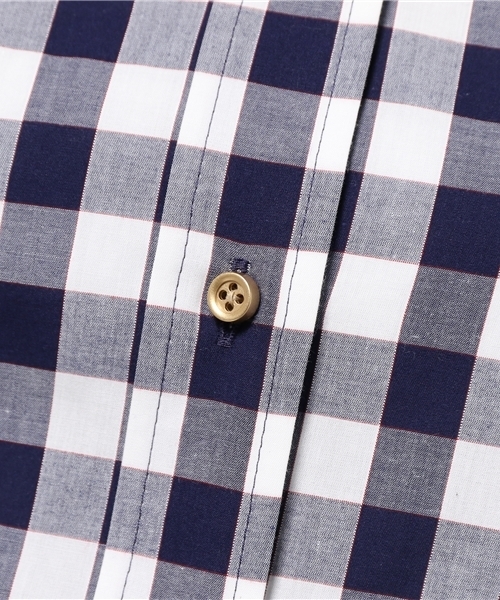 LOVELESS（ラブレス）の「【LOVELESS】WOMENS ラージギンガムラウンドクレリックシャツ（シャツ/ブラウス・レディース・ブルー・36/34）」の7枚目の写真