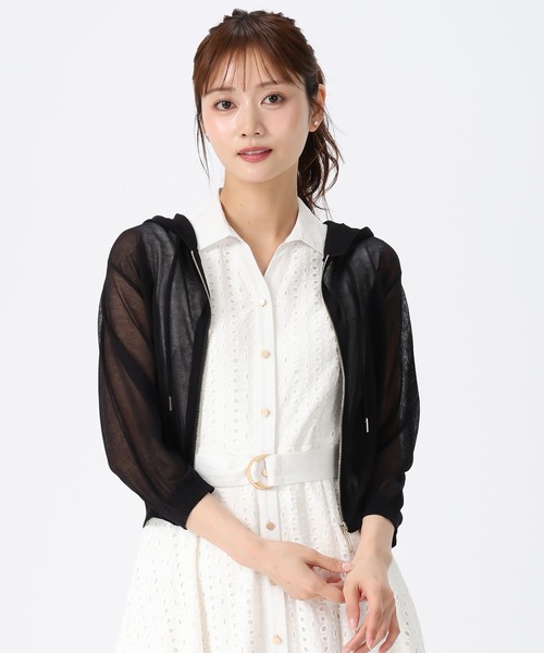 MISCH MASCH(ミッシュマッシュ)の「2026春夏新作 ラメシアーニットパーカー(パーカー・レディース・ブラック/グレー/ホワイト・フリ-)」の9枚目の写真