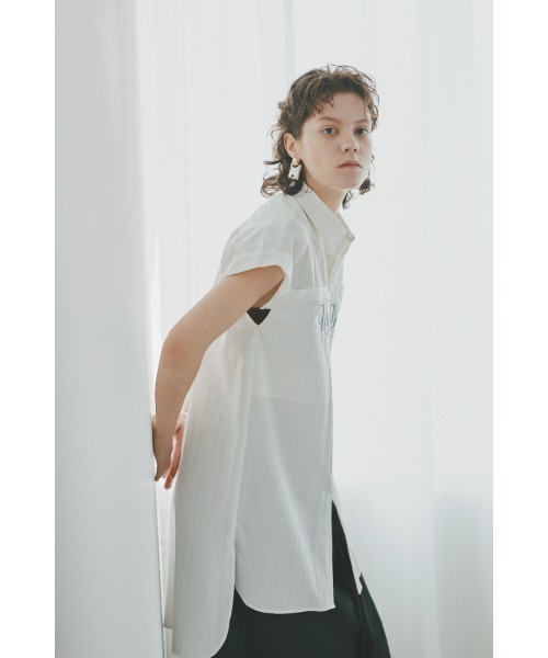 Muel Chic(ミュエルシック)の「Urban shirt アーバンシャツ(シャツ/ブラウス・レディース・スカイブルー/ブラック/ホワイト/ライトグリーン・FREE)」の14枚目の写真
