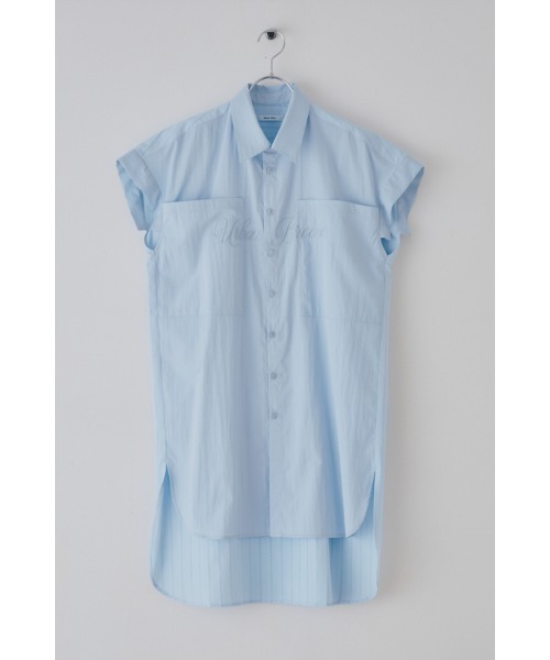 Muel Chic(ミュエルシック)の「Urban shirt アーバンシャツ(シャツ/ブラウス・レディース・スカイブルー/ブラック/ホワイト/ライトグリーン・FREE)」の6枚目の写真