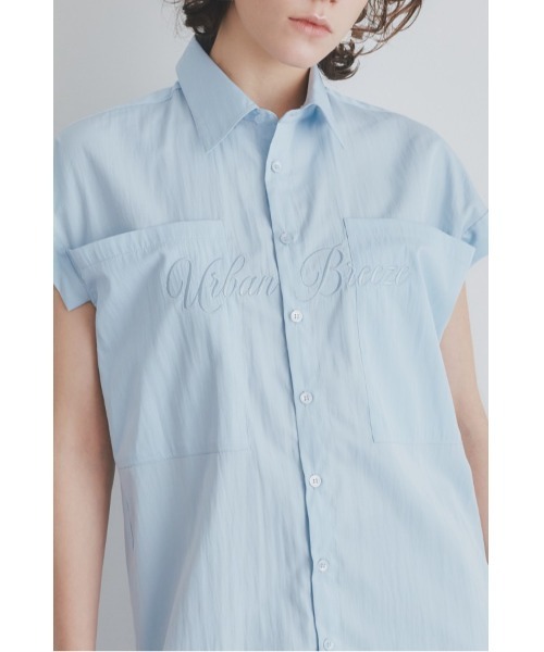 Muel Chic(ミュエルシック)の「Urban shirt アーバンシャツ(シャツ/ブラウス・レディース・スカイブルー/ブラック/ホワイト/ライトグリーン・FREE)」の21枚目の写真