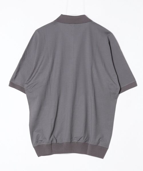 ESTNATION（エストネーション）の「GOOD PEOPLE GOOD STITCHING GOOD PRODUCT for ESTNATION / ショートスリーブ ポロニット（ポロシャツ・メンズ・グレー・LARGE）」の8枚目の写真