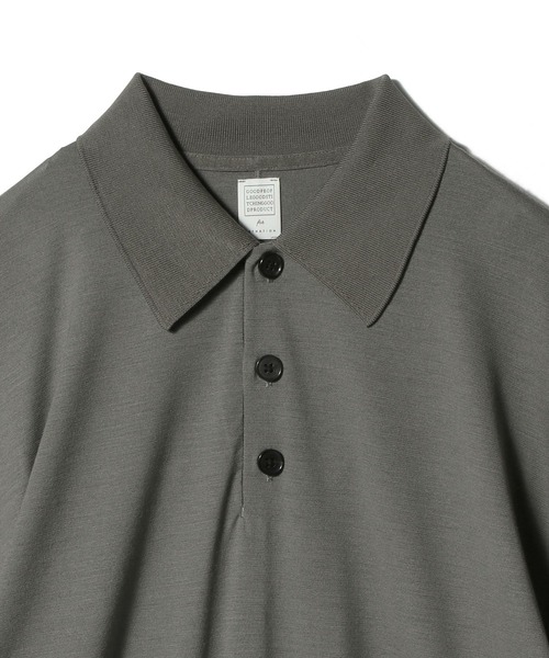 ESTNATION（エストネーション）の「GOOD PEOPLE GOOD STITCHING GOOD PRODUCT for ESTNATION / ショートスリーブ ポロニット（ポロシャツ・メンズ・グレー・LARGE）」の6枚目の写真