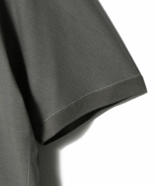 ESTNATION（エストネーション）の「GOOD PEOPLE GOOD STITCHING GOOD PRODUCT for ESTNATION / ショートスリーブ ポロニット（ポロシャツ・メンズ・グレー・LARGE）」の5枚目の写真