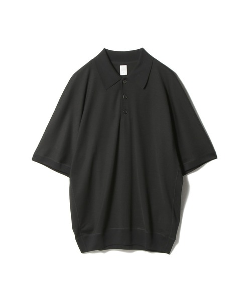 ESTNATION（エストネーション）の「GOOD PEOPLE GOOD STITCHING GOOD PRODUCT for ESTNATION / ショートスリーブ ポロニット（ポロシャツ・メンズ・グレー・LARGE）」の2枚目の写真