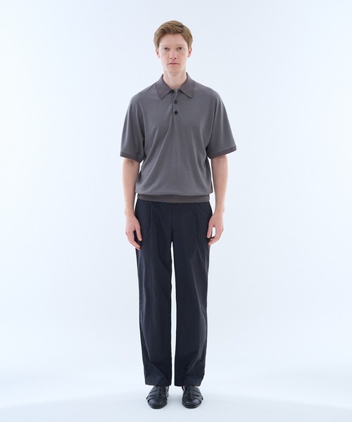 ESTNATION(エストネーション)の「GOOD PEOPLE GOOD STITCHING GOOD PRODUCT for ESTNATION / ショートスリーブ ポロニット(ポロシャツ・メンズ・グレー/ブラック・LARGE/MEDIUM)」の14枚目の写真