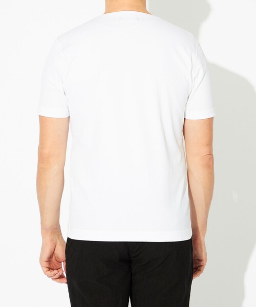EPOCA UOMO(エポカウォモ)の「シャドー千鳥ジャカードキーネックカットソー(Tシャツ/カットソー・メンズ・ブラック/ホワイト・46/48)」の8枚目の写真